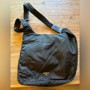 Prada Black Nylon Crossbody Messenger Bag—Unisex